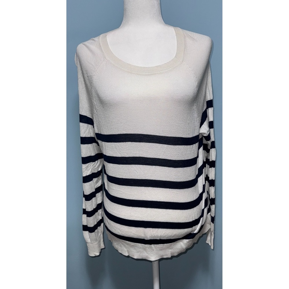 Primark Cares Womens Medium Sweater Lightweight Striped Casual Classic Fall